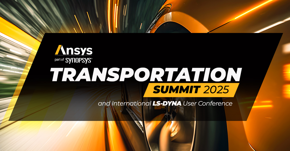 Ansys - Key Visual für Ansys EMEA Transportation Summit and LS-DYNA User Conference