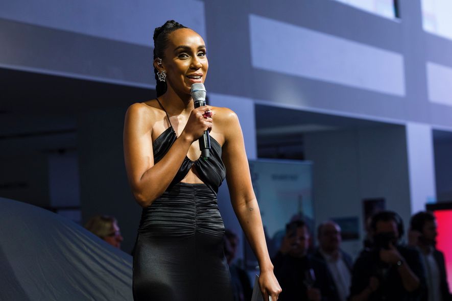 75 Jahre Porsche Berlin Moderatorin Hadnet Tesfai