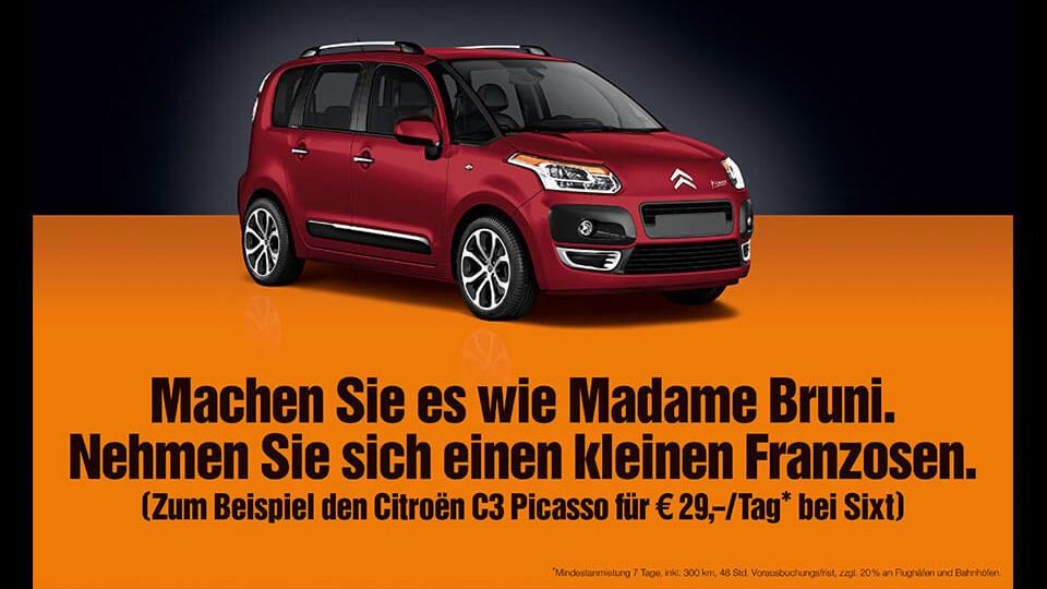 Sixt Werbemotiv