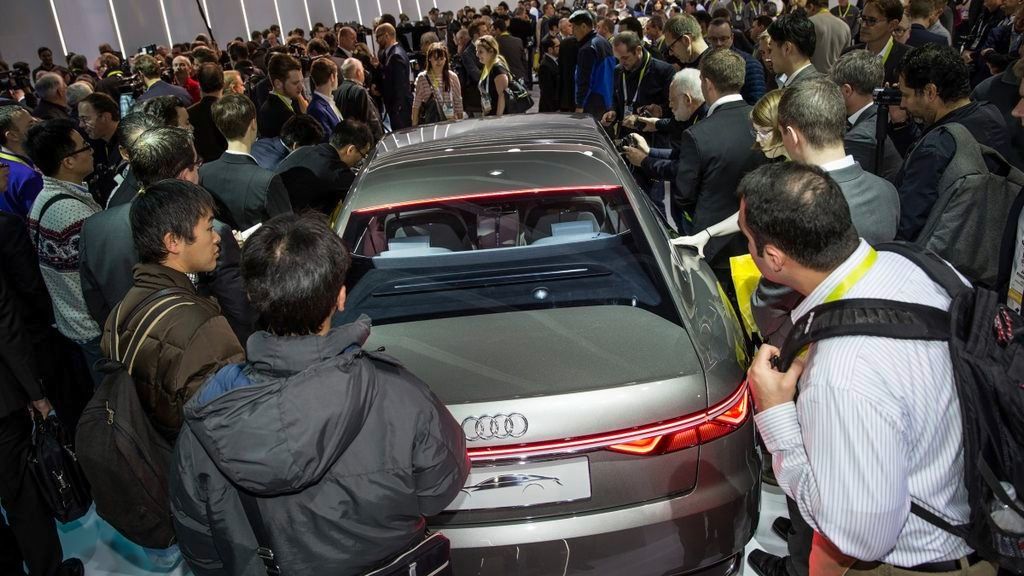 Audi-Stand auf der CES 2015: