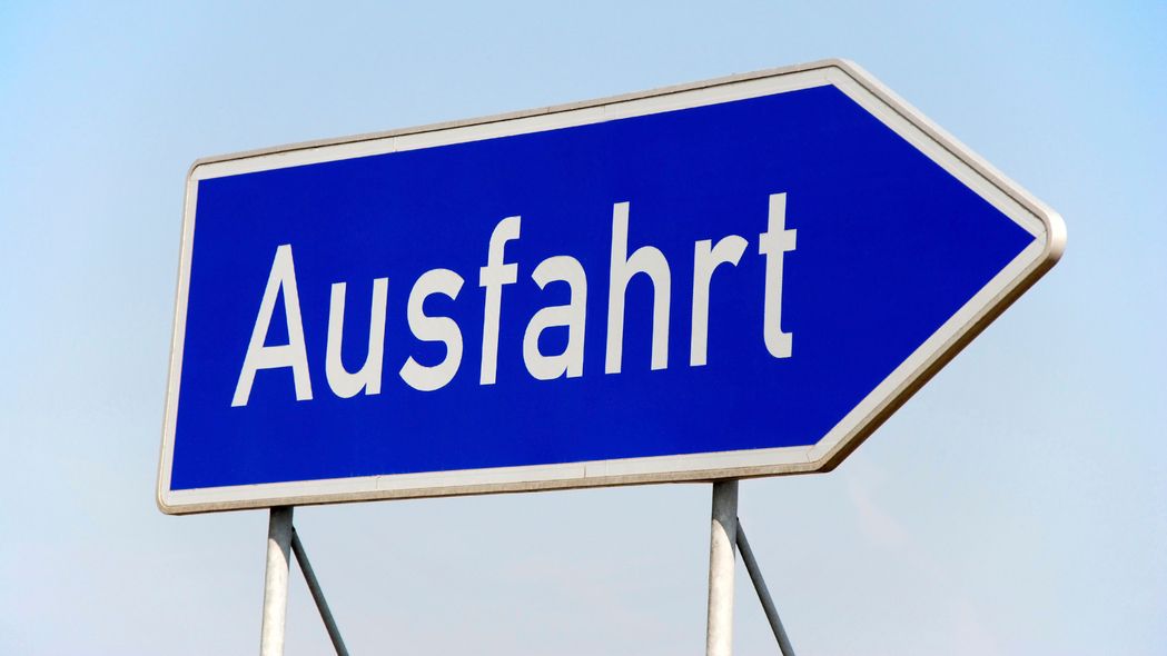 Autobahnausfahrt: