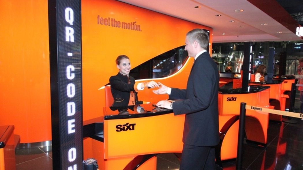 Verleihstation von Sixt:
