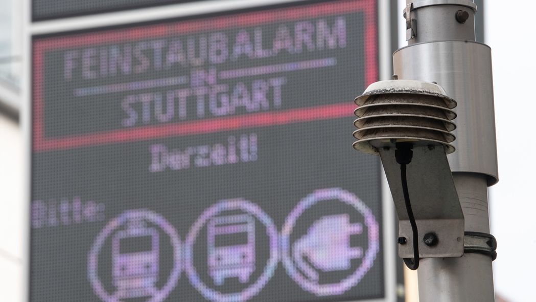 Feinstaubalarm, Messstation, Stuttgart, Diesel, Be