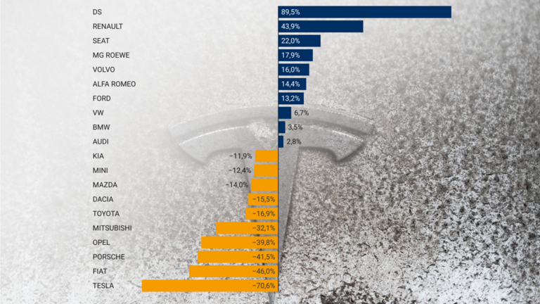 Tesla-Logo und Grafik