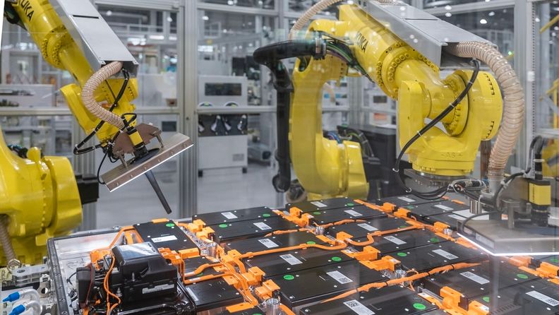 Batterieproduktion, Webasto, in Dangjin, Südkorea